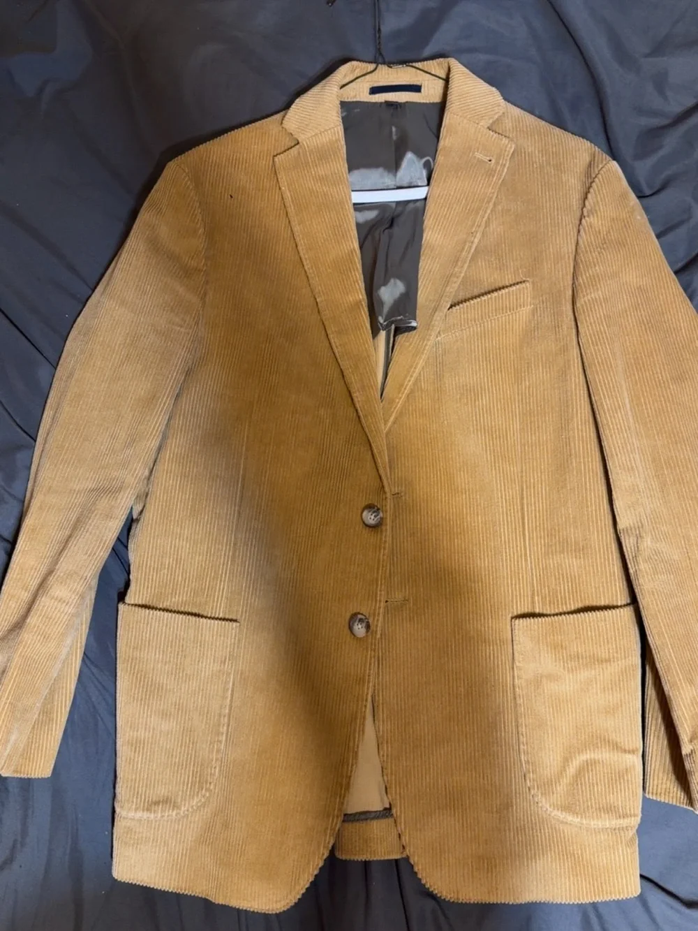 Jos. A. Bank Tan Camel Corduroy Two-Button Sport Coat
